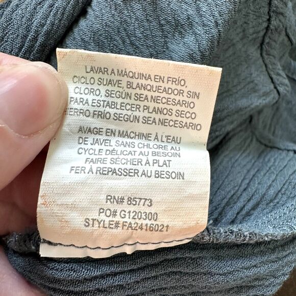 O'Neill Women’s Mini Dress Blue Grey Wrap V-Neck Summer Sundress Boho Size M - Picture 5 of 7